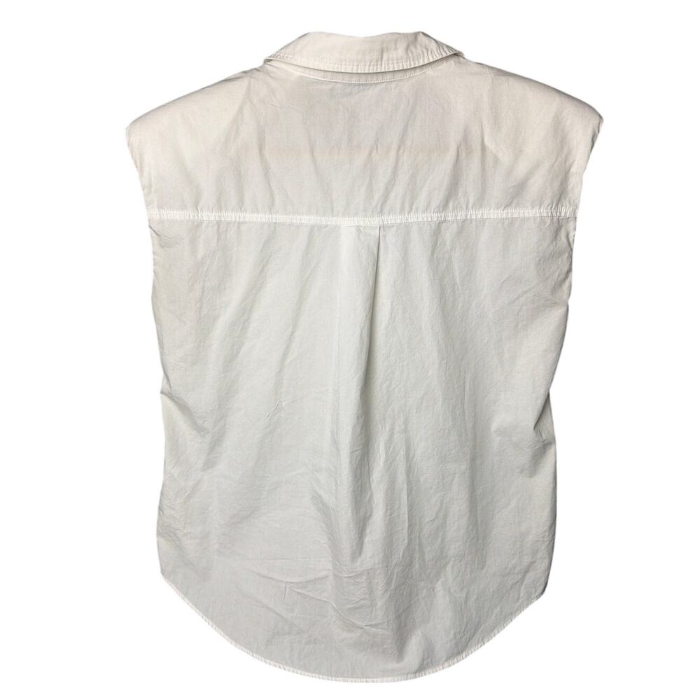 Veronica Beard White Poplin Structured Shoulder B… - image 3